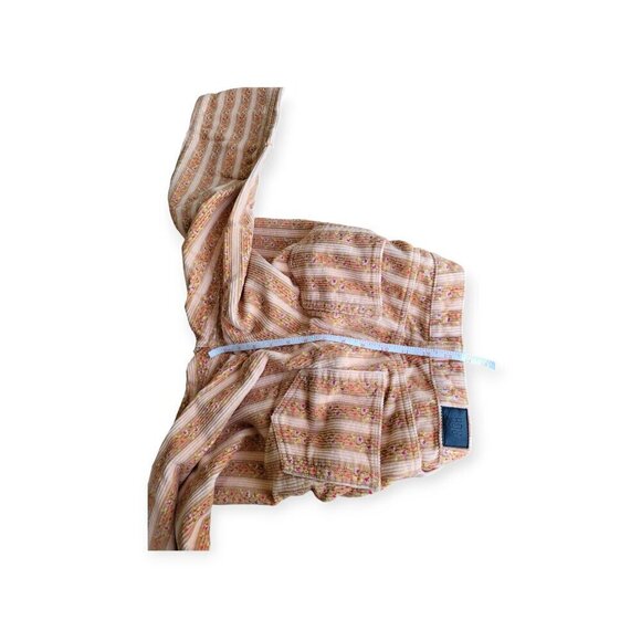 BDG Mom High Rise Peach Pink Floral Corduroy Pants Size 26 Cute Everyday Look - Picture 9 of 12